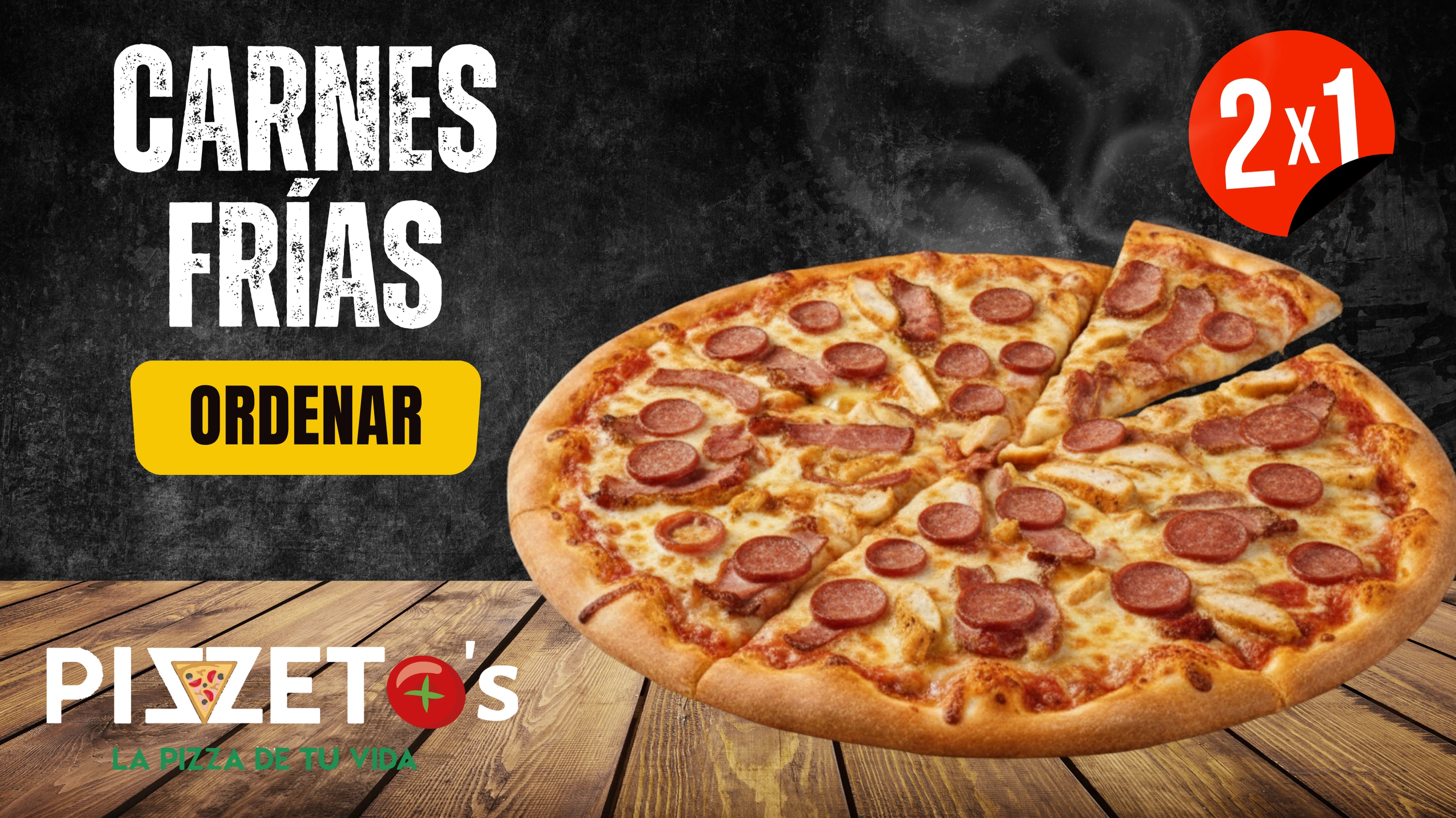 Pizza Carnes Frías